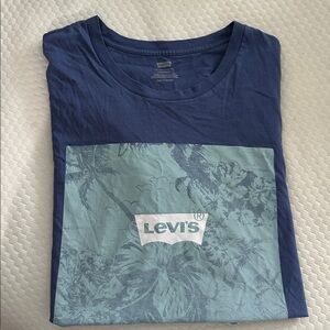 Levi's Navy and Teal Graphic Tee